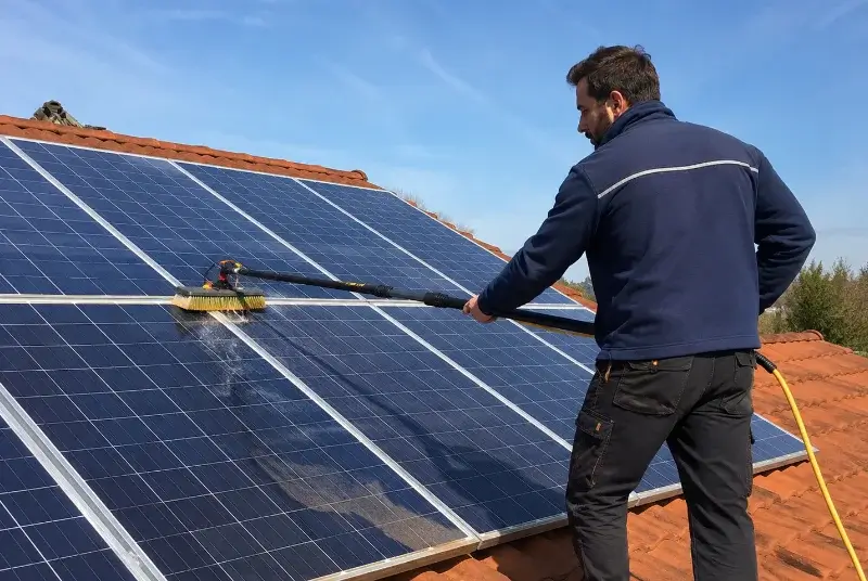 Nettoyage et entretien de panneaux solaires à Coublevie